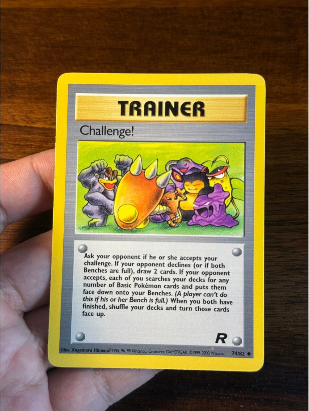 Pokemon Challenge! Trainer Card 74/82 Team Rocket Base Set 1